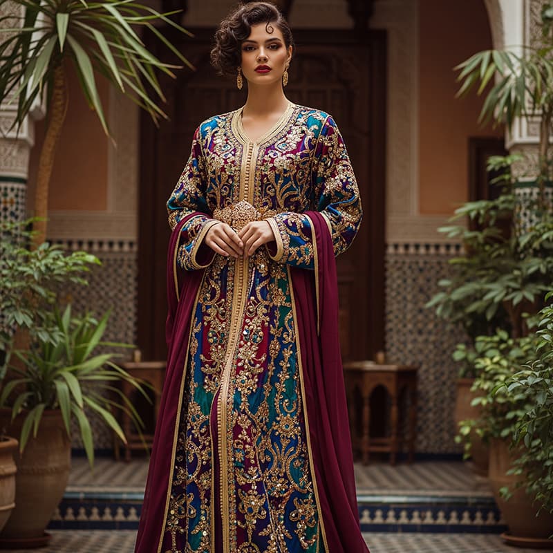 Caftan d'exception — savoir-faire marocain